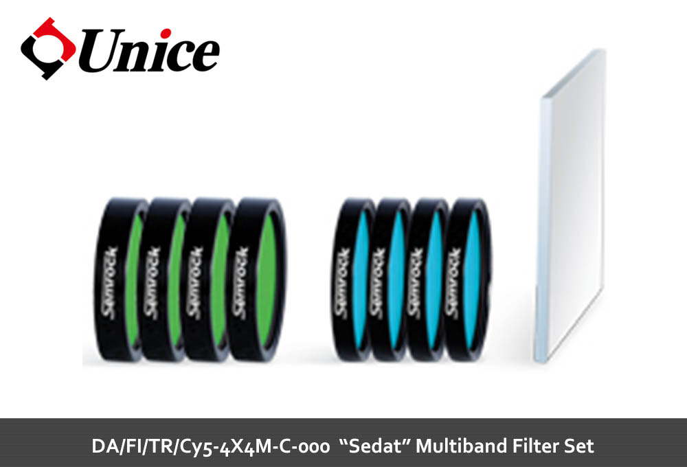 Unice DA/FI/TR/Cy5-4X4M-C-000 BrightLine® Sedat Multiband Filter Set